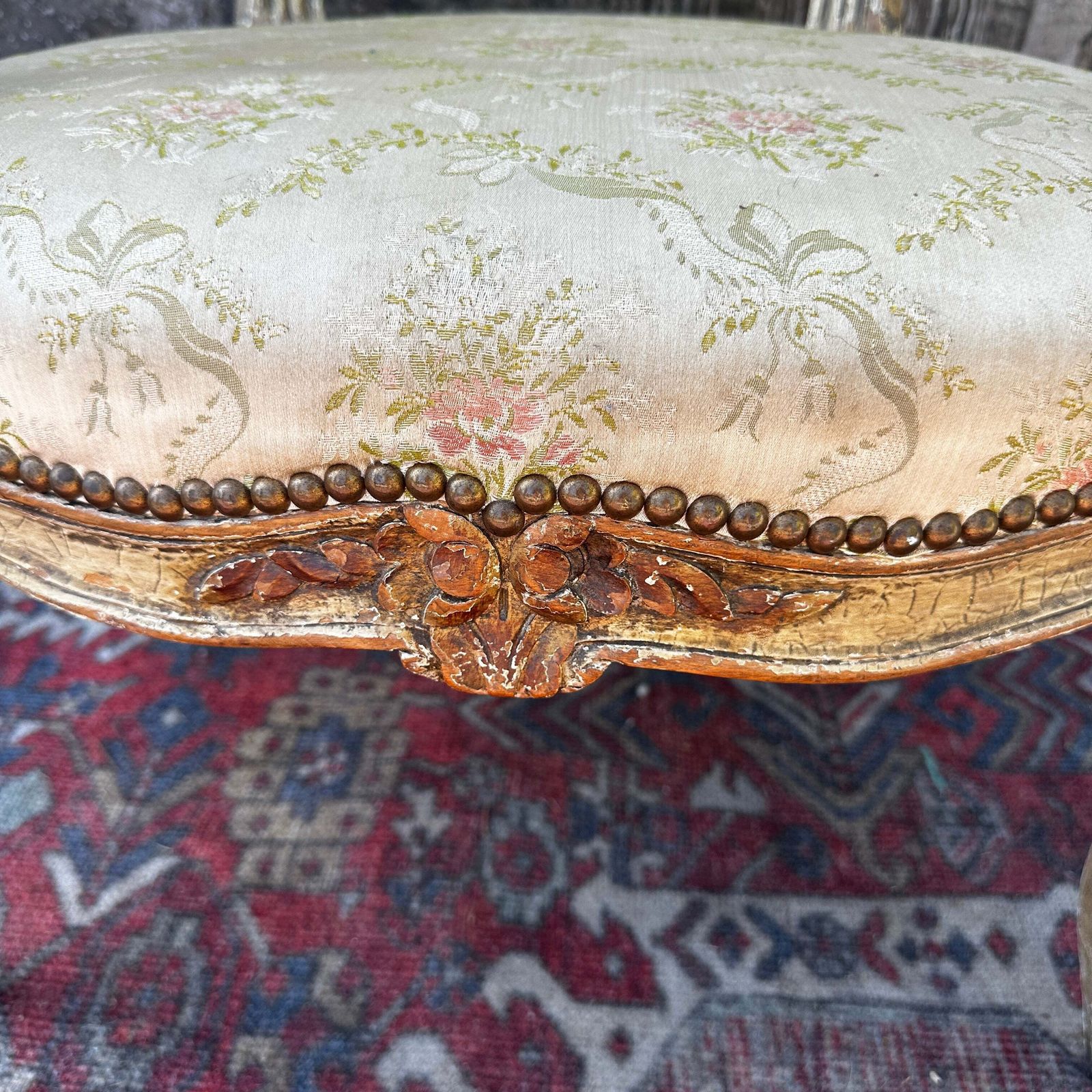 French Louis XV Style Fauteuil Armchair — C.1880 photo Furniture