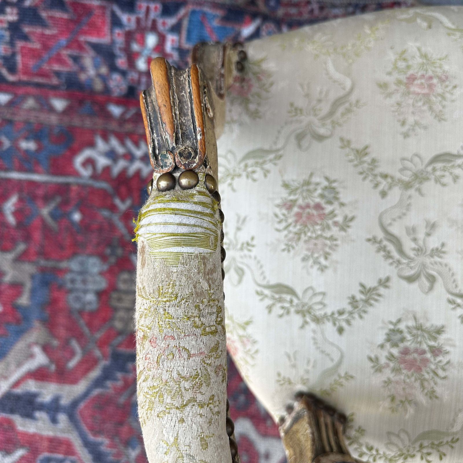 photo furniture French Louis XV Style Fauteuil Armchair — C.1880
