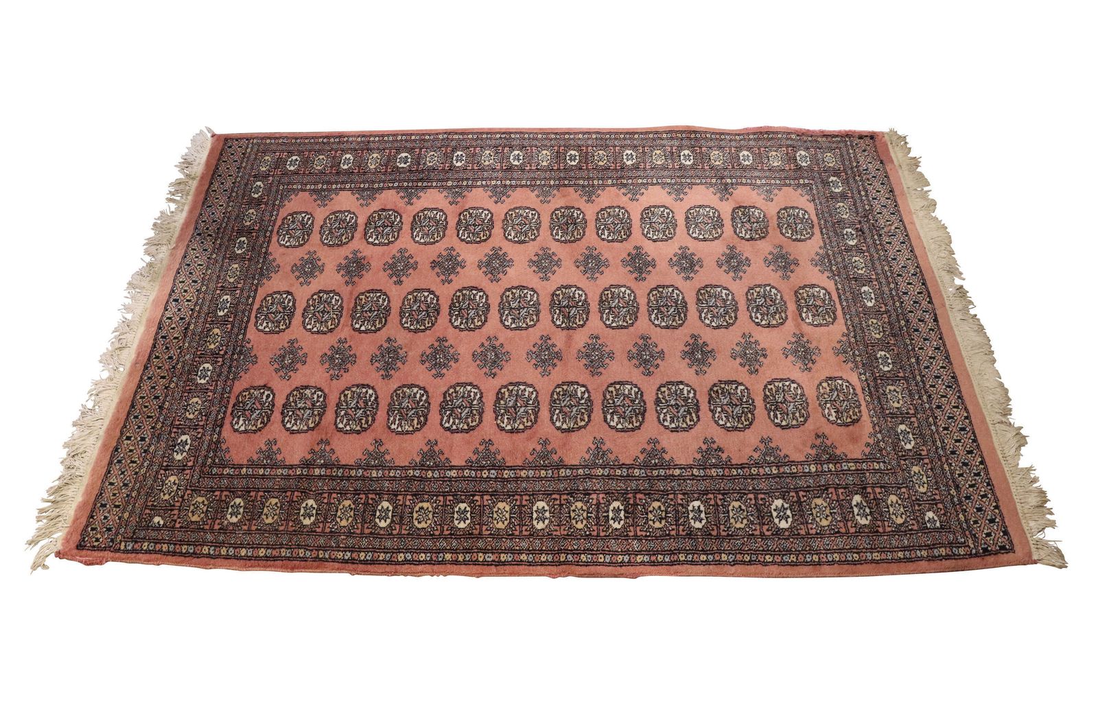 Vintage Bokhara Style Rug With All Over Gul Design photo for sale