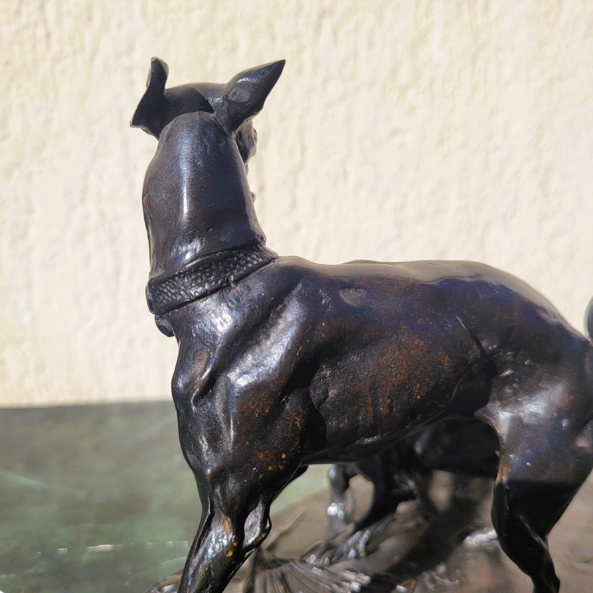 Kunst P J Mêne, Greyhound And King Charles, Signed Bronze, 19th Century photo