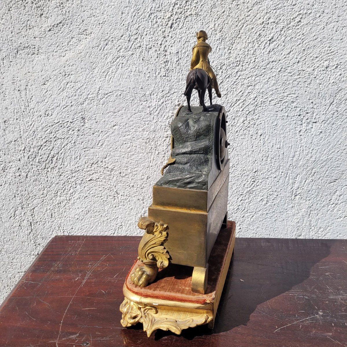 Napoleon te paard, bronzen klok met dubbele patina, H40cm, 19e eeuw photo 750.0