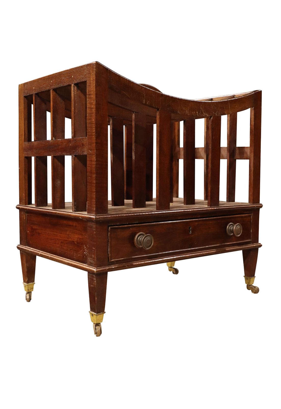 Edwardian Mahogany Canterbury / Sheet Music Cabinet With Drawer, C.1900–1920 photo furniture
