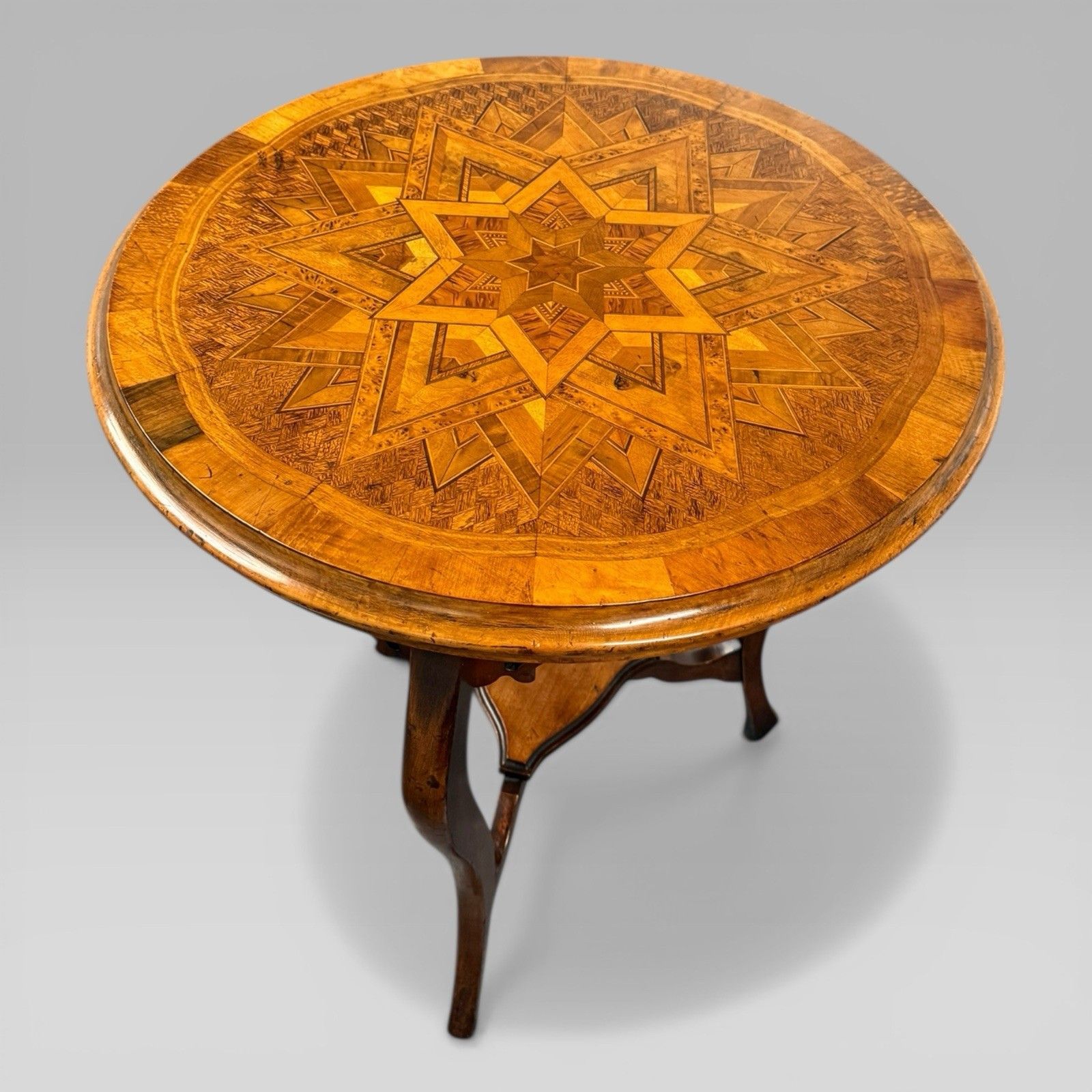 Antique Victorian New Zealand Specimen Wood Marquetry Table By Anton Seuffert photo Furniture
