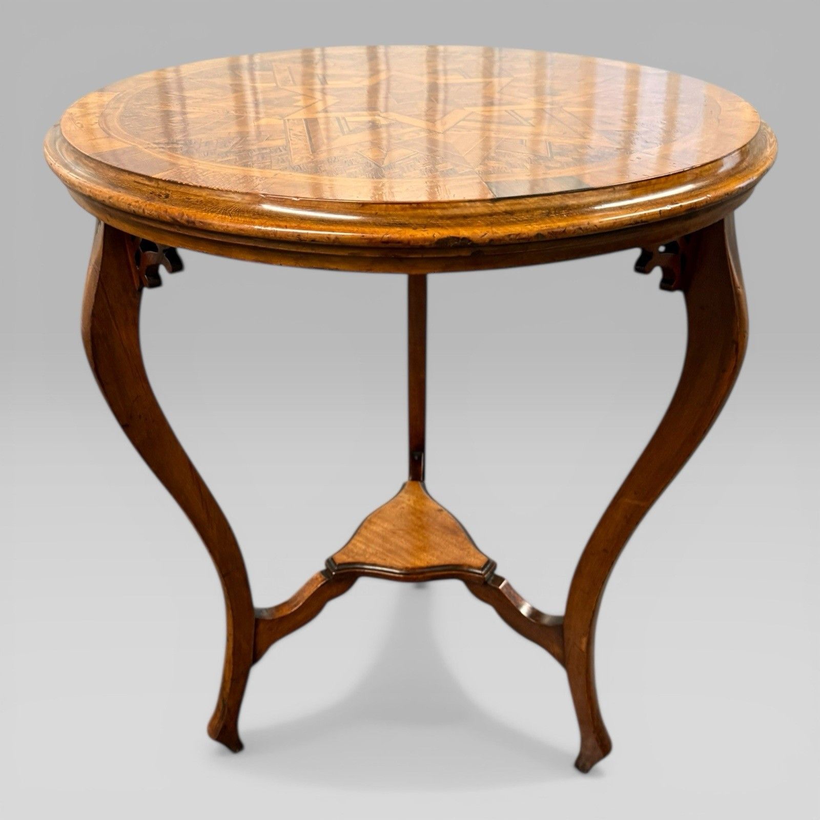 Antique Victorian New Zealand Specimen Wood Marquetry Table By Anton Seuffert photo 4500.0