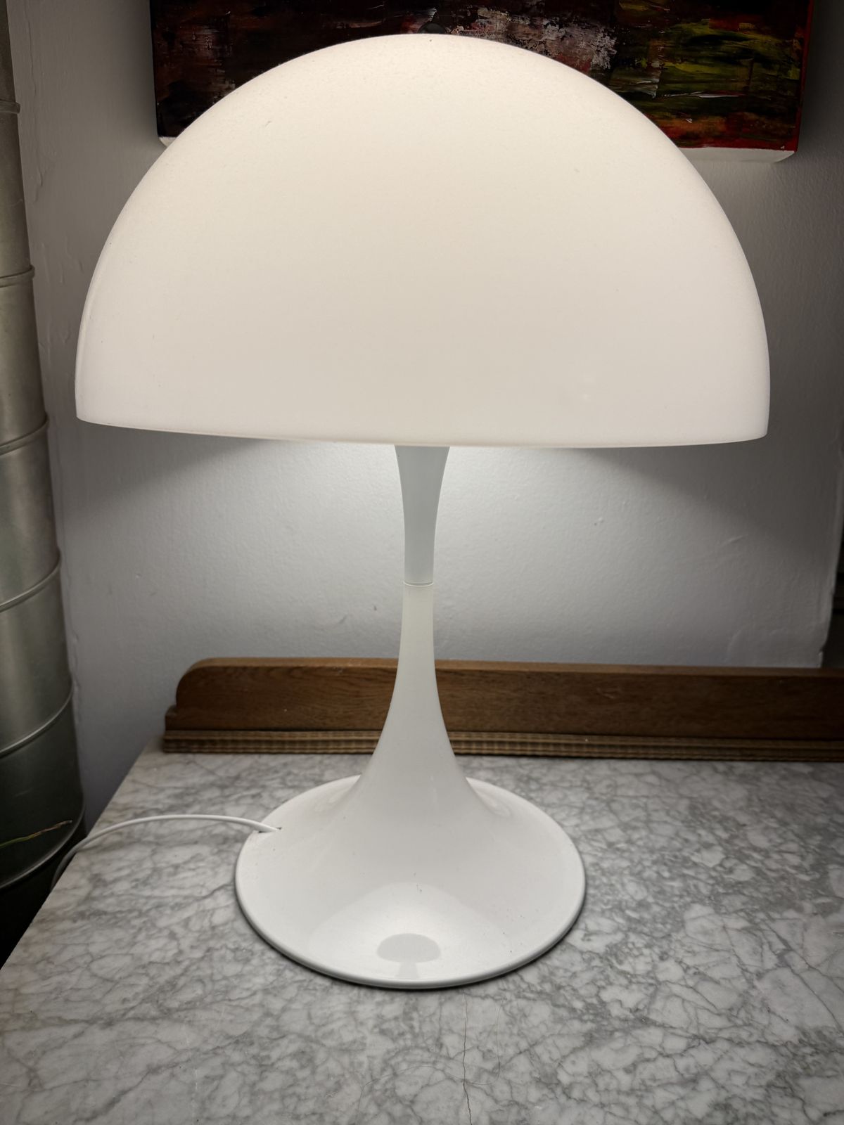 Louis Poulsen Panthella Table Lamp By Verner Panton – Danish Designer Lighting photo vintage