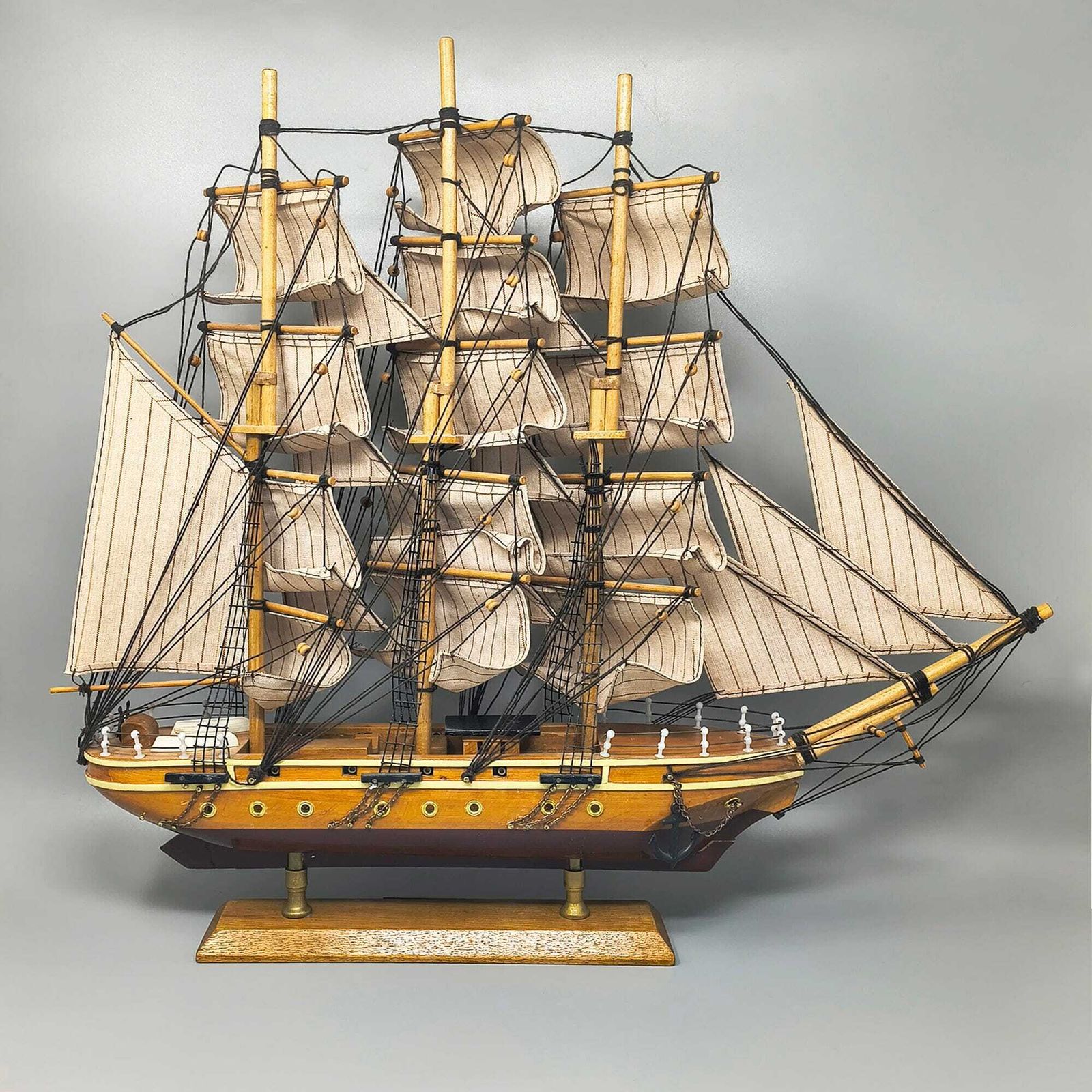 1970s Astonishing Cliper Siglo XIX Model Ship. Handmade. Made In England photo 441.0