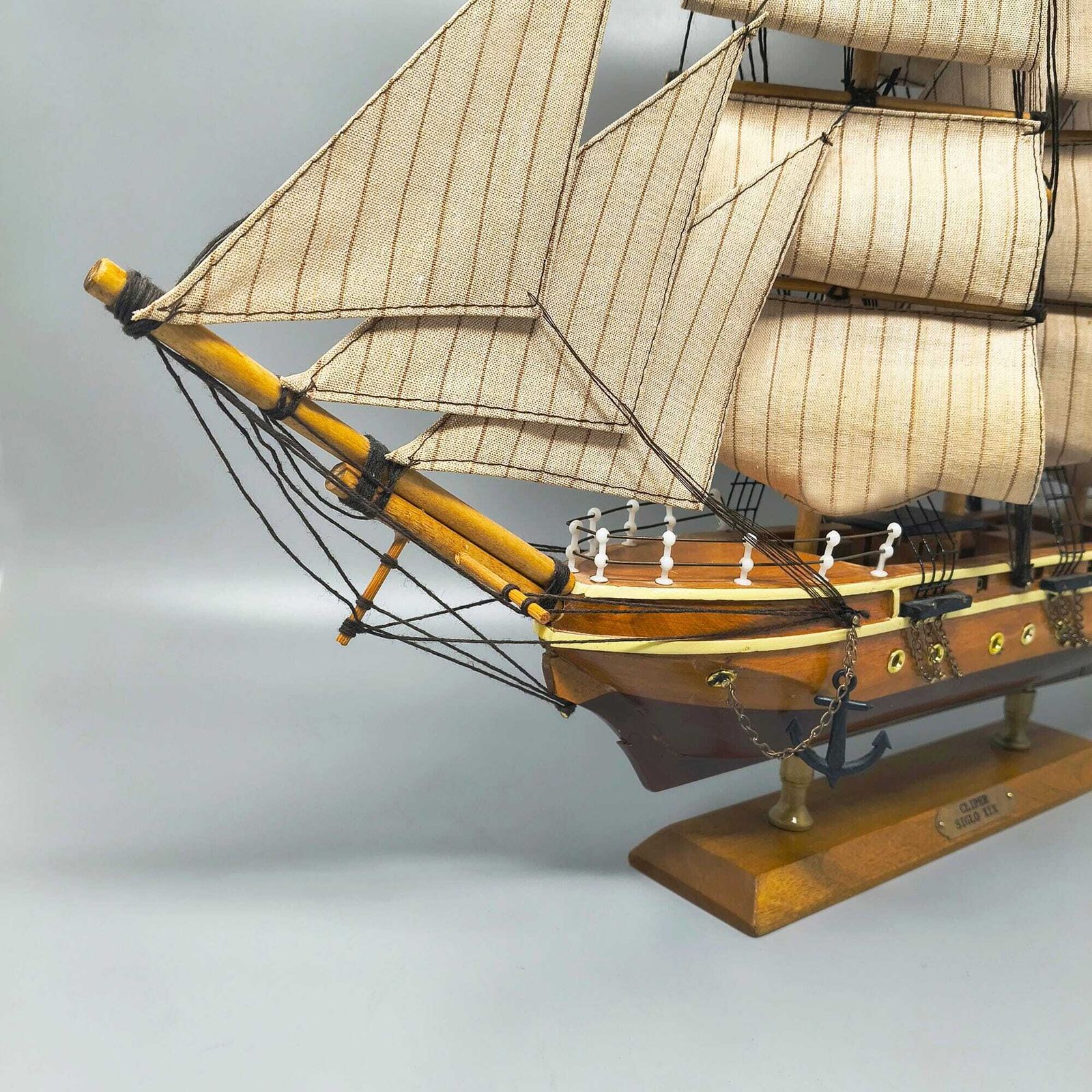 1970s Astonishing Cliper Siglo XIX Model Ship. Handmade. Made In England photo buy