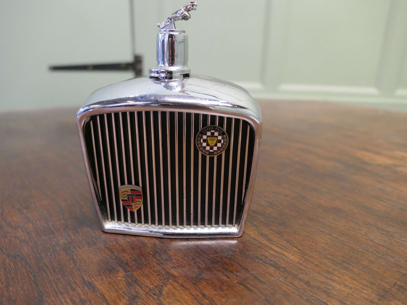 Jaguar Radiator Decanter From The Mid 20th Century A Great Desk Top Ornament photo furniture