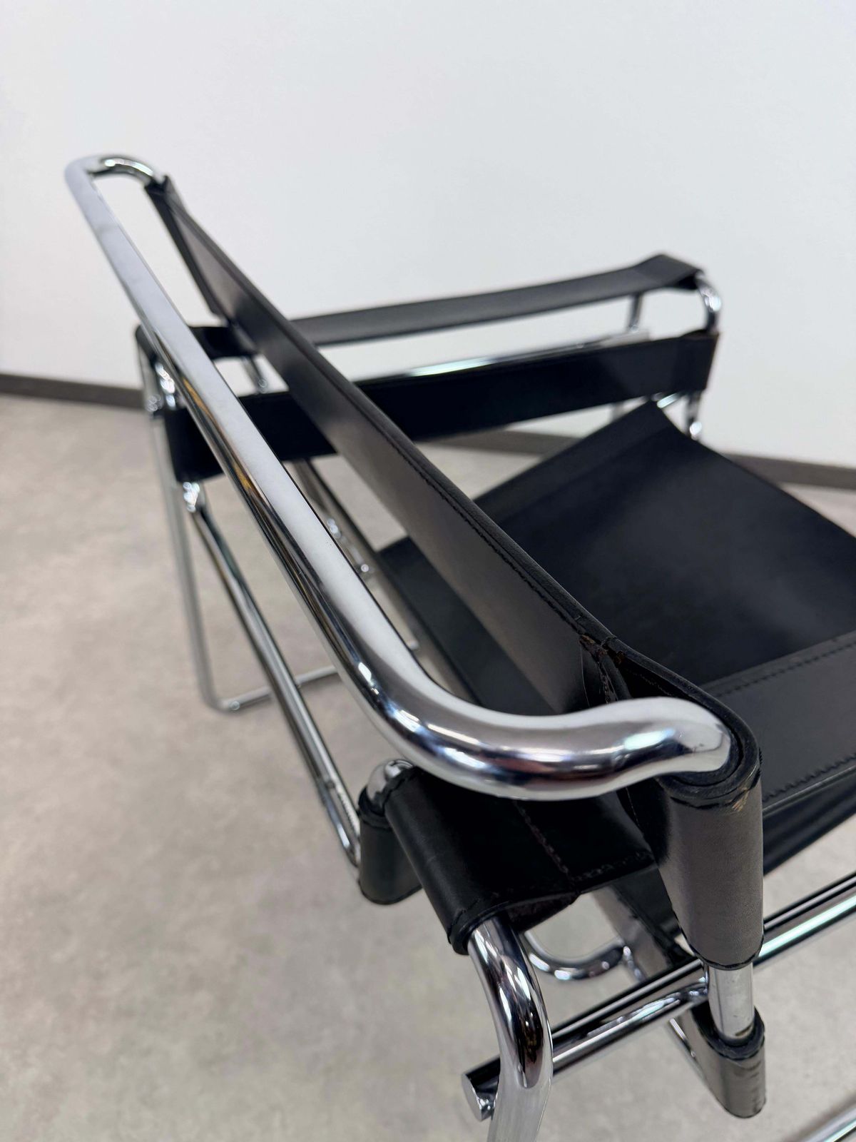 Furniture Authentic Vintage Marcel Breuer B3 "Wassily" Chair By Bononia, Italy photo