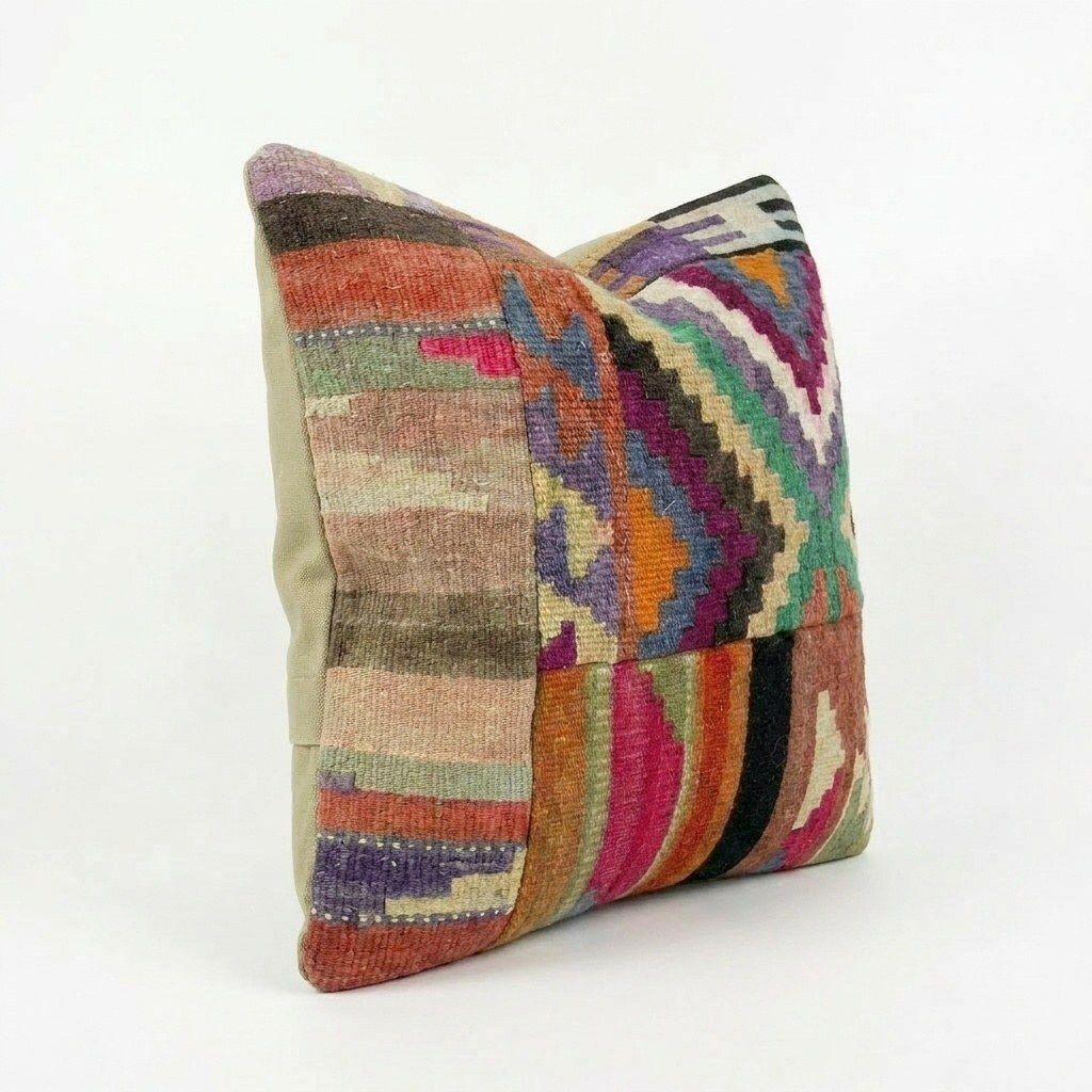 Handgeweven kilim kussenhoes 48 x 48 cm photo furniture