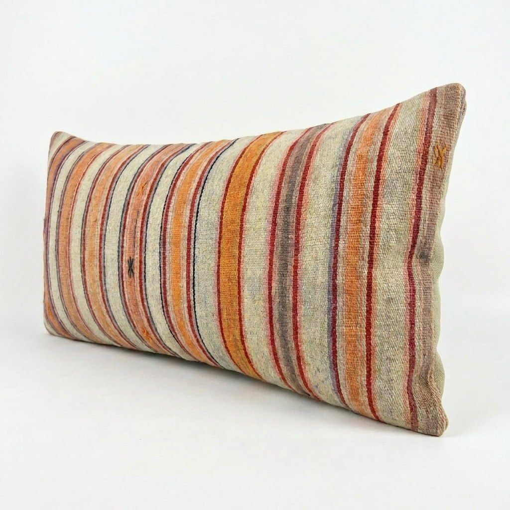 Striped Kilim Bedding Pillow Cover 43 X 154 Cm photo for sale