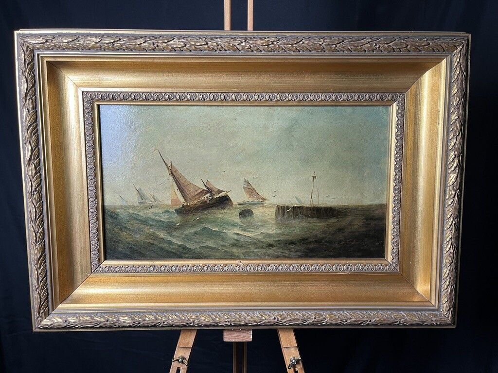 Wallis (Henry, 19th Century). A Pair Of Seascapes, Circa 1850 photo vinterior