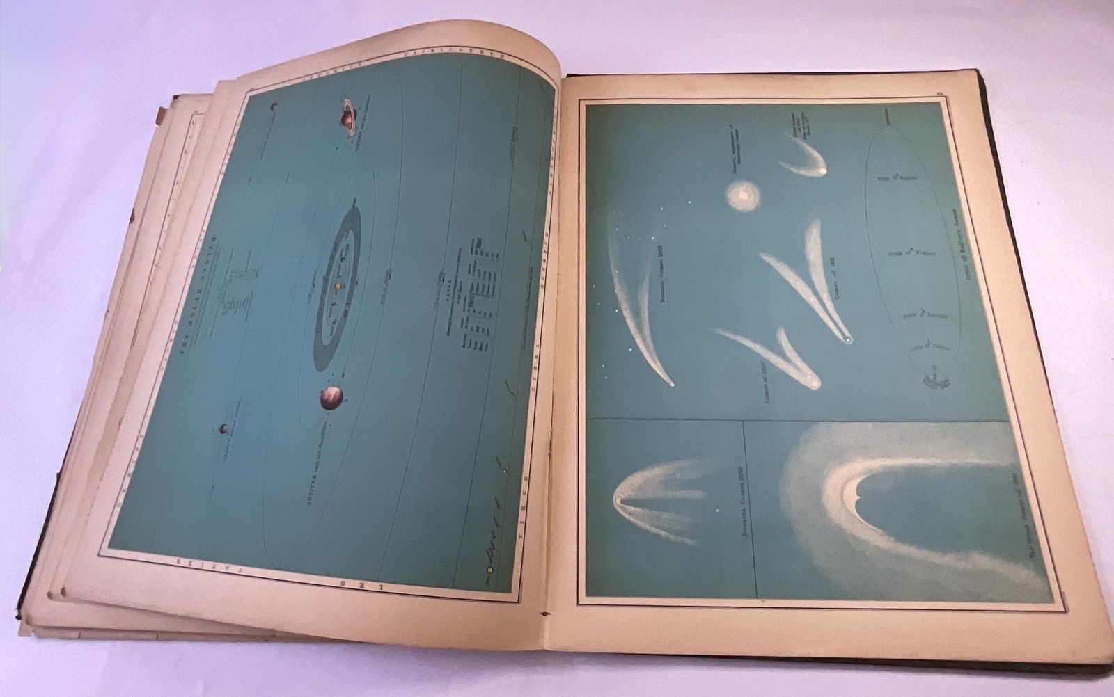 Imperial 1893 Elephant Folio Cosmographic World Atlas From The Library Of Sir Theodore Cracraft Hope (Imperial India Railway Builder) photo vintage