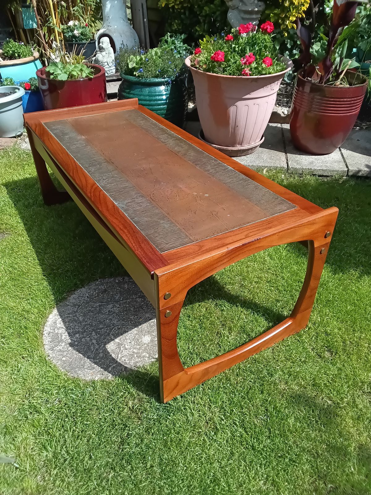 Vintage Teak Coffee Table In The Style Of Vad Trevare. photo furniture