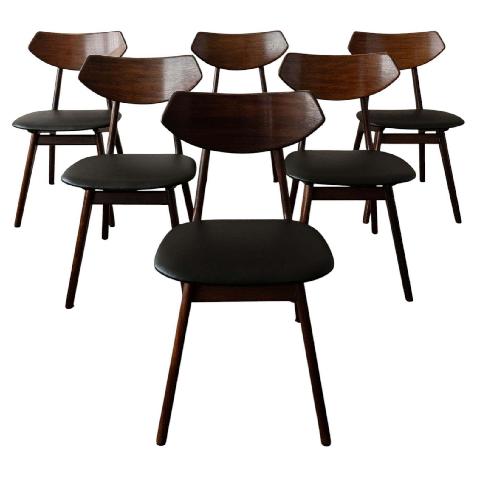 Dutch Mid Century Dining Chairs By Louis Van Teeffelen For Awa, 1960s, Set Of 6