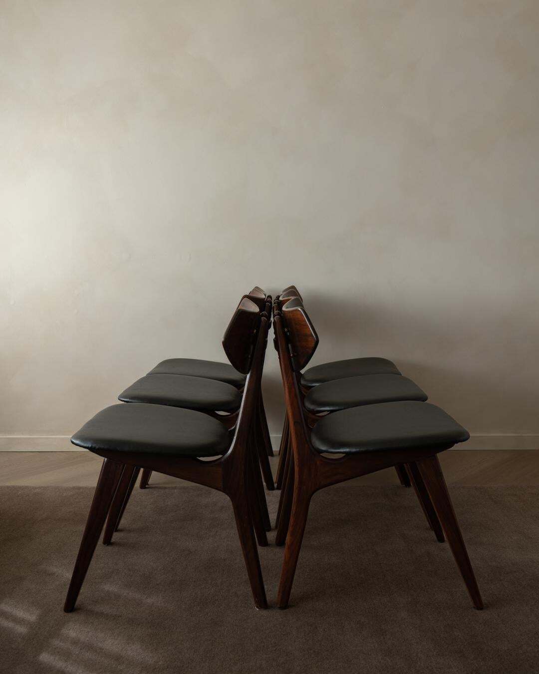 Dutch Mid Century Dining Chairs By Louis Van Teeffelen For Awa, 1960s, Set Of 6 photo for sale