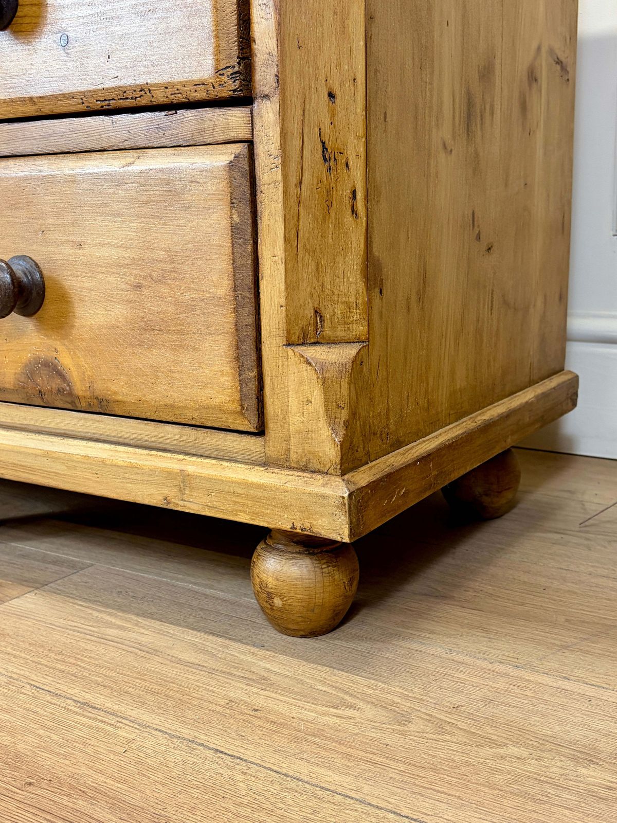 Furniture Antique Farmhouse Pine Sideboard photo