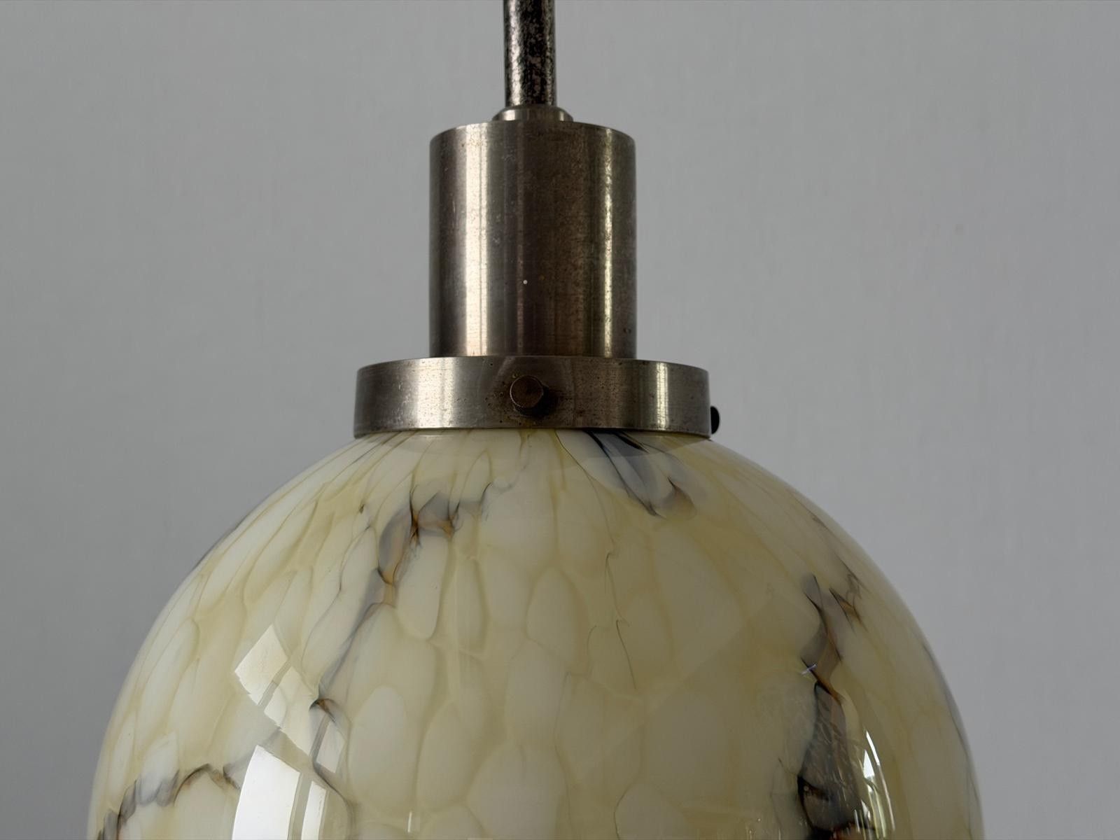 photo buy Art Deco Exceptional Cinema Ceiling Lamp With Glass Ball , 1930s, France