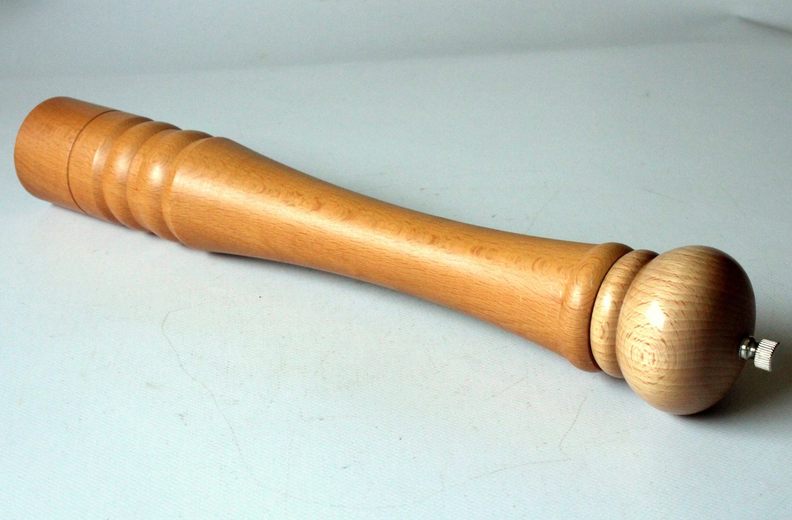 Xl   High Wood And Metal Pepper Shaker From The 80x   Height Approx. 41.5 Cm   Vintage photo 59.0