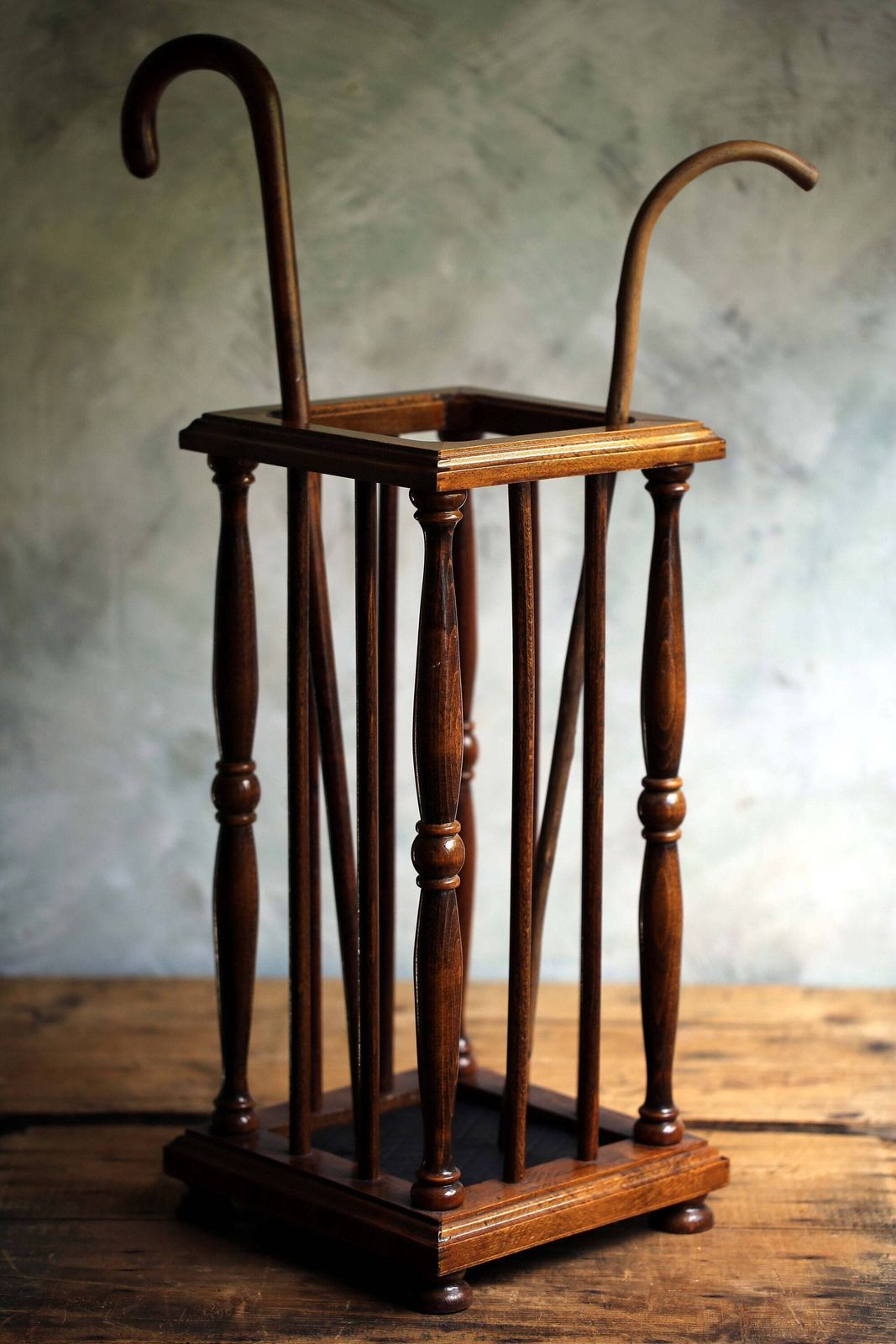 French Wooden Stick Stand Umbrella Stand Walking Stick Holder Hall Furniture photo Home Decor