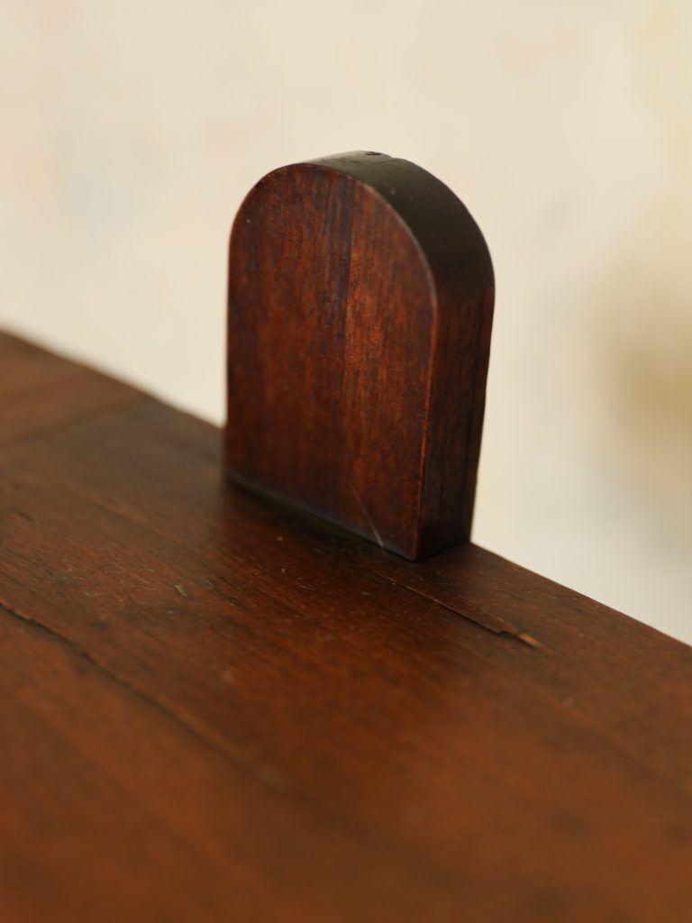 Antique Edwardian Solid Mahogany Three Tier Wall Shelf | Elegant Sheraton Revival Hanging Plate Rack & Bookcase, C.1905 photo buy
