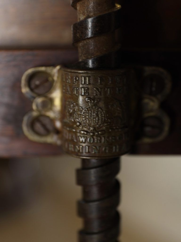 1100.0 Victorian Mahogany Studio Easel By Joseph Fitter Of Birmingham photo