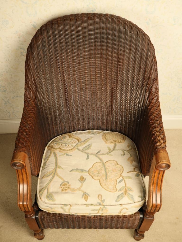 photo vinterior Rare Pair Of 1930s "Zeppelin" Lloyd Loom Armchairs By W. Lusty & Sons