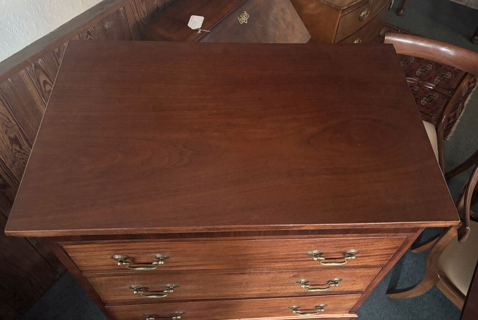 Small Early 20th Century Mahogany Tallboy photo buy