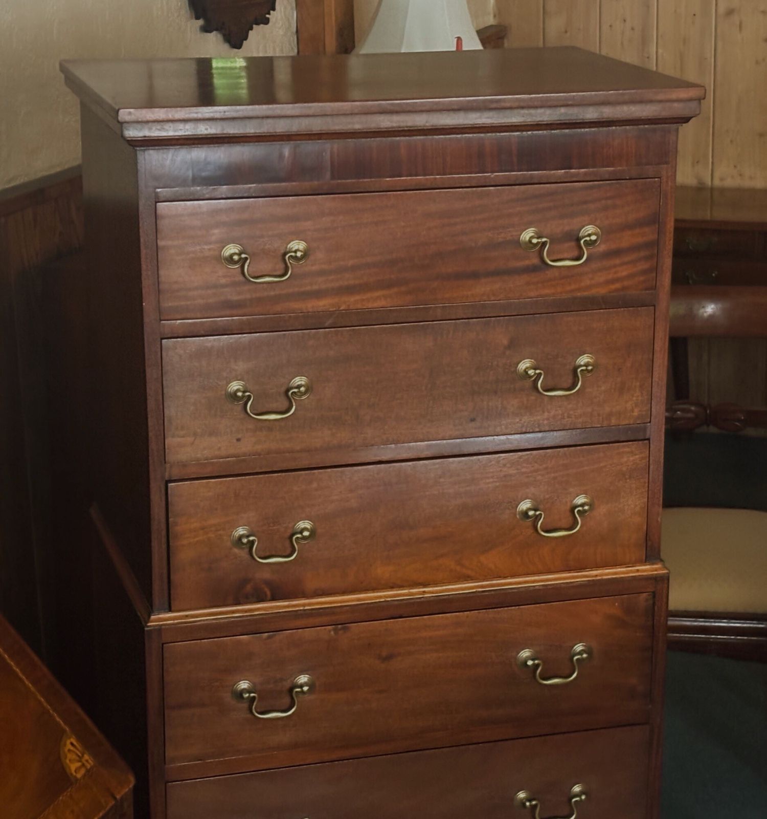 photo furniture Small Early 20th Century Mahogany Tallboy