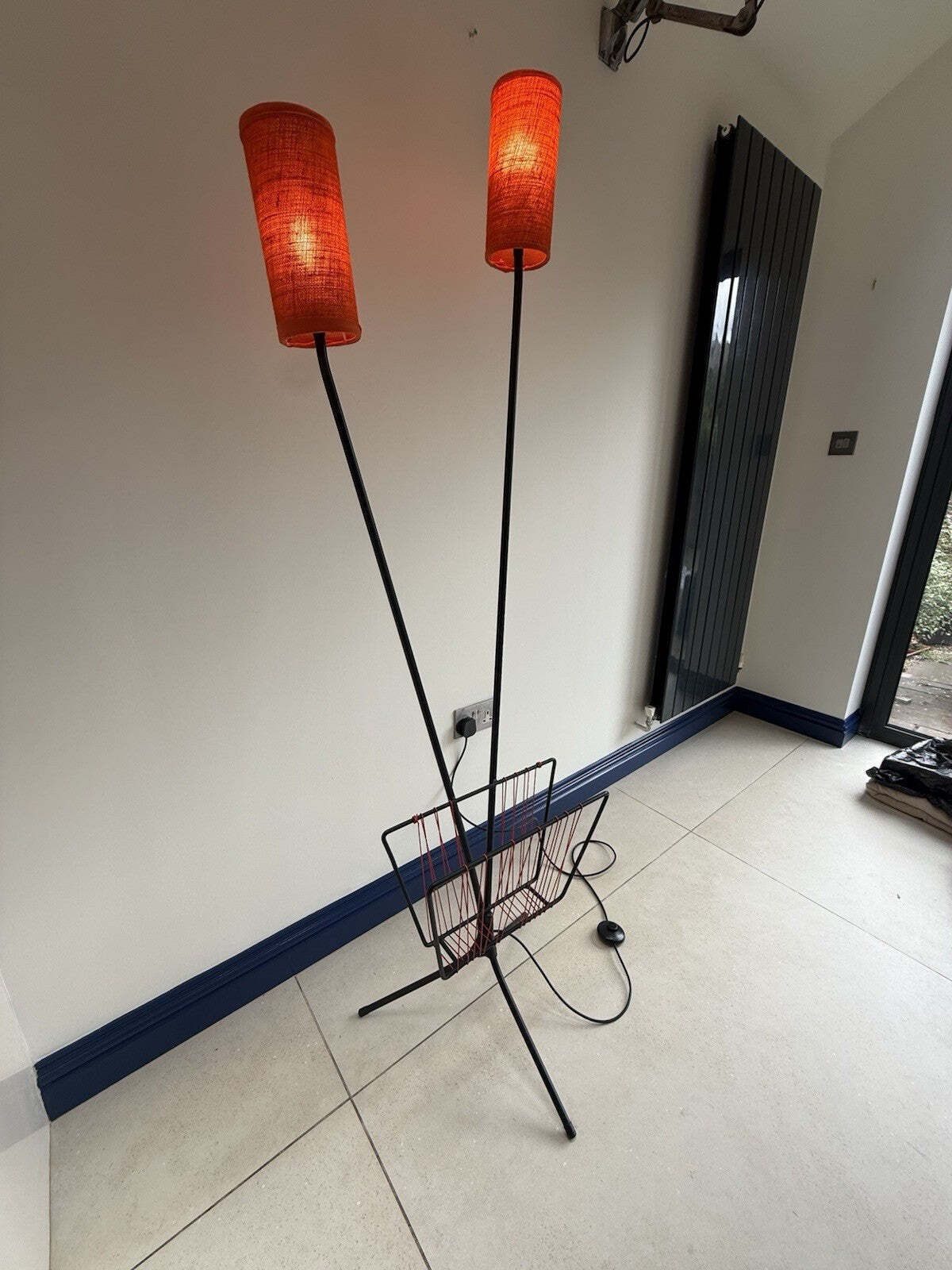 50s Floor Lamp And Magazine Rack French Mid Century photo buy