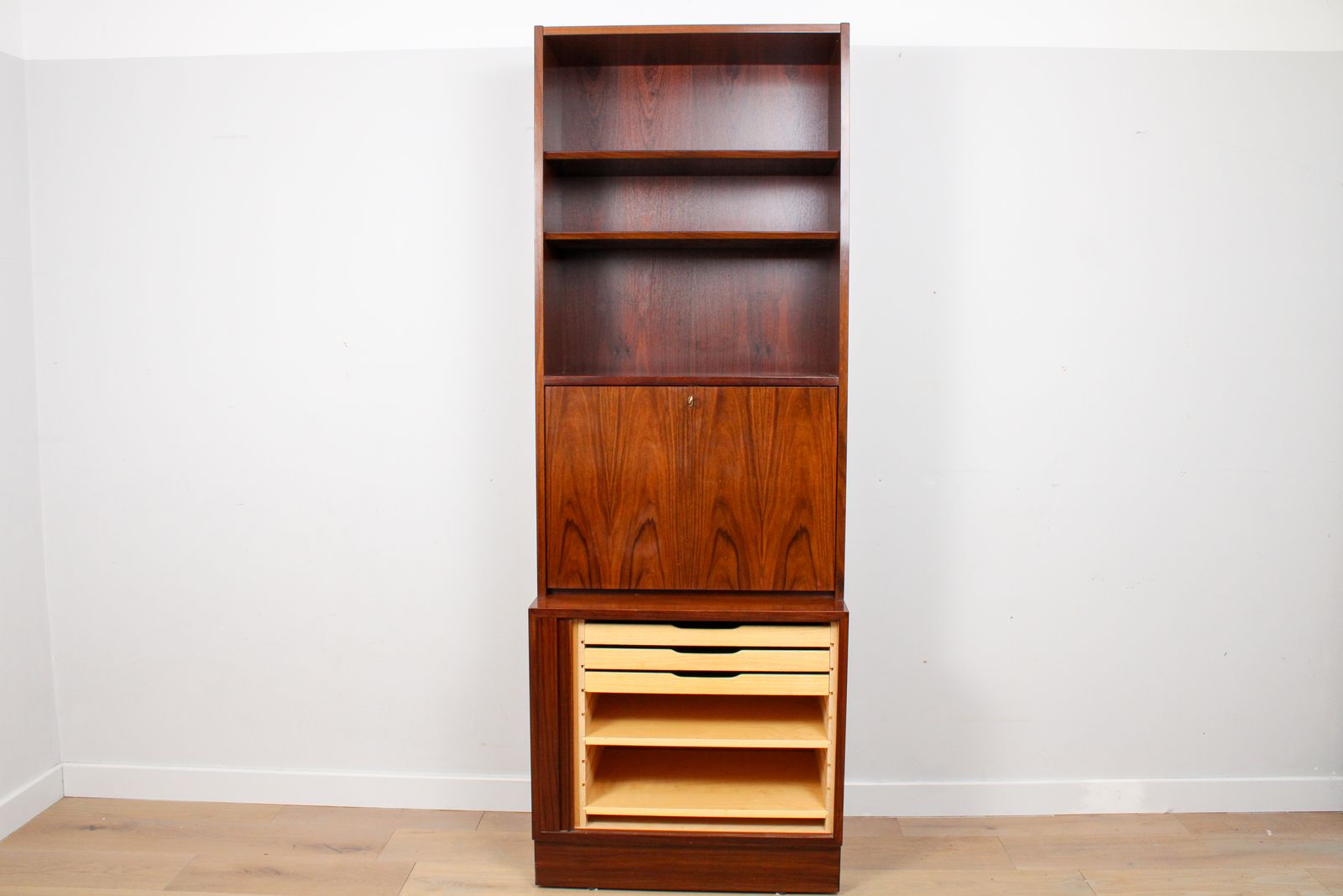A Vintage Mid Century Danish Rosewood Poul Hundevad Display Cabinets photo for sale