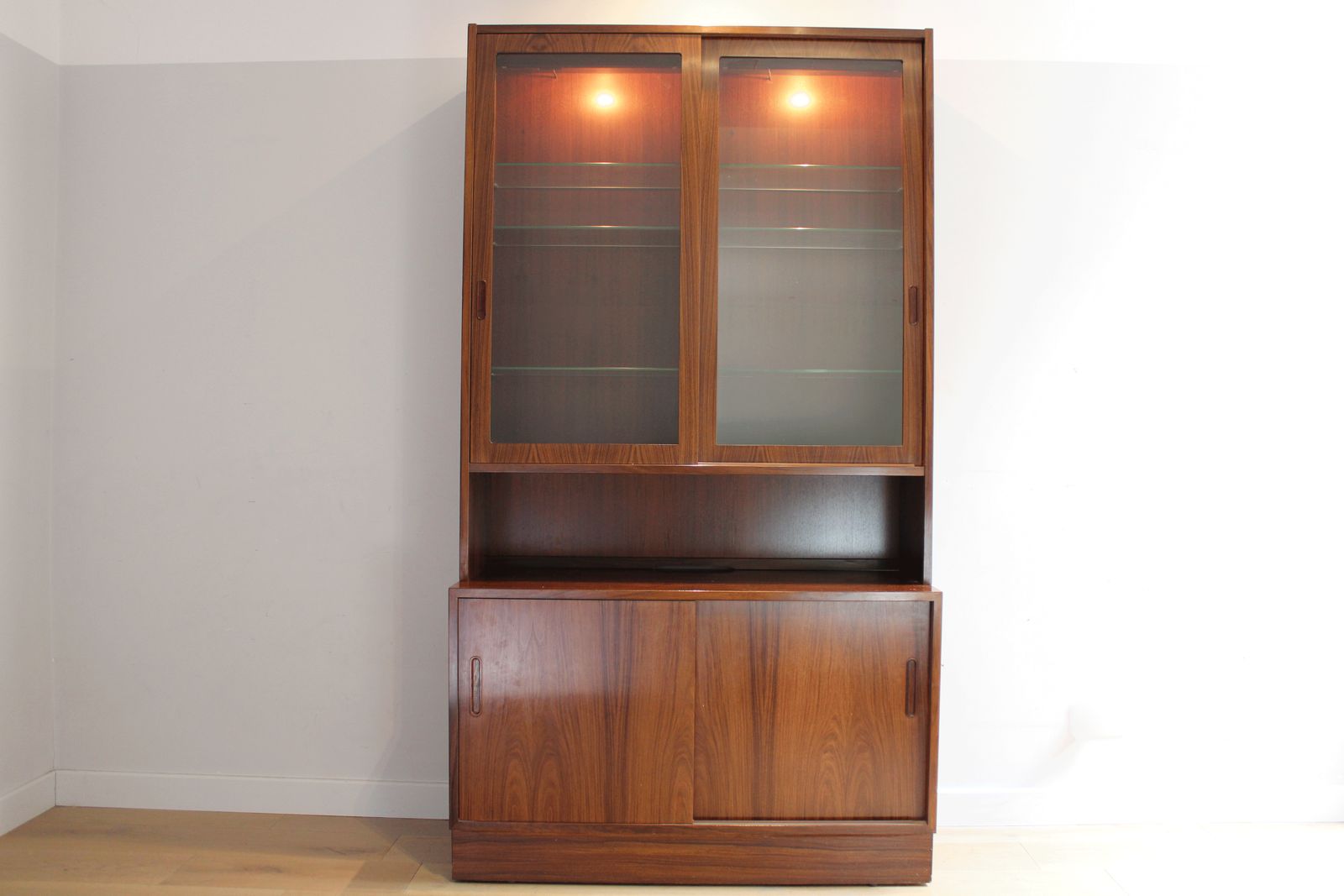 A Vintage Mid Century Danish Rosewood Poul Hundevad Display Cabinets photo 2950.0