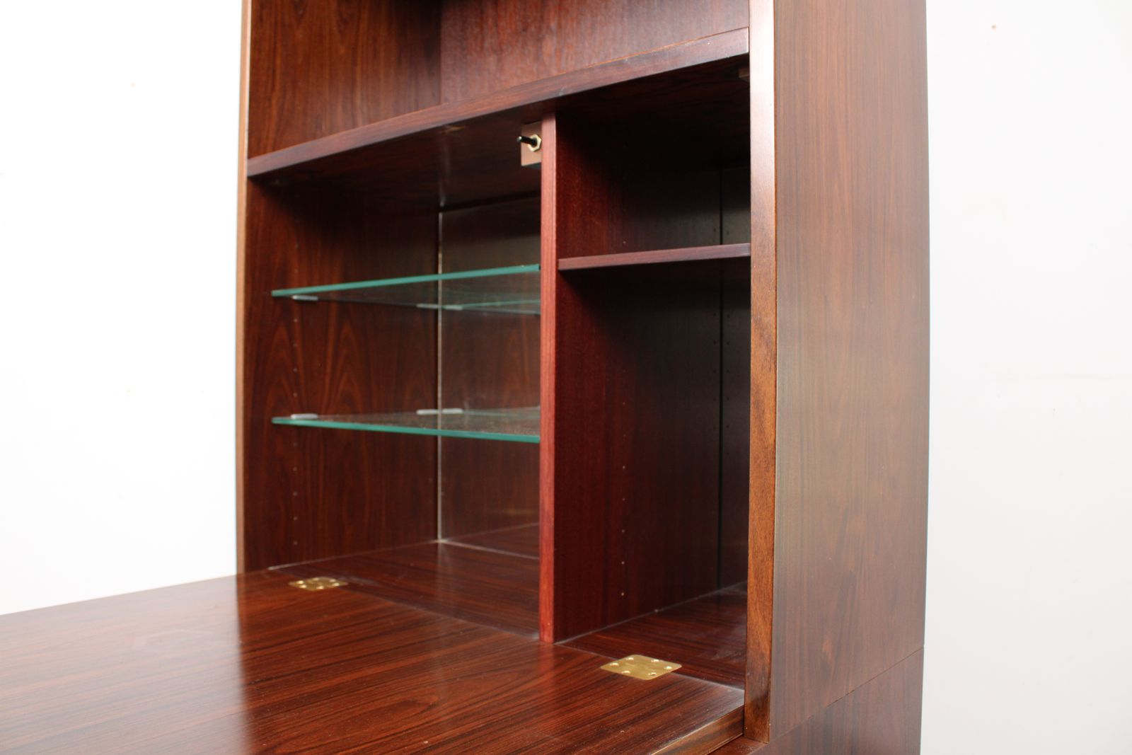 Furniture A Vintage Mid Century Danish Rosewood Poul Hundevad Display Cabinets photo