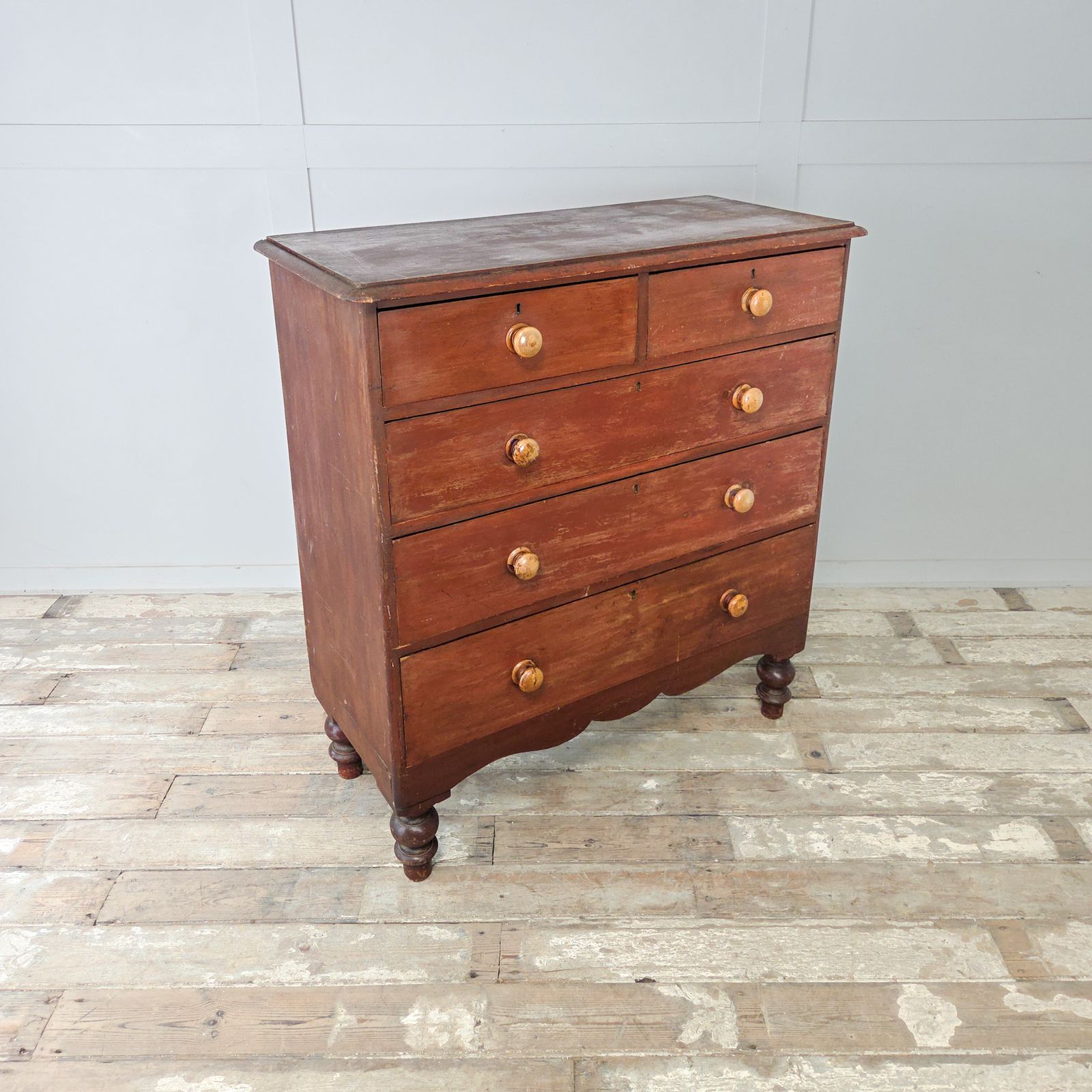 Victorian Painted Pine Chest Of Drawers In Country House Style photo buy