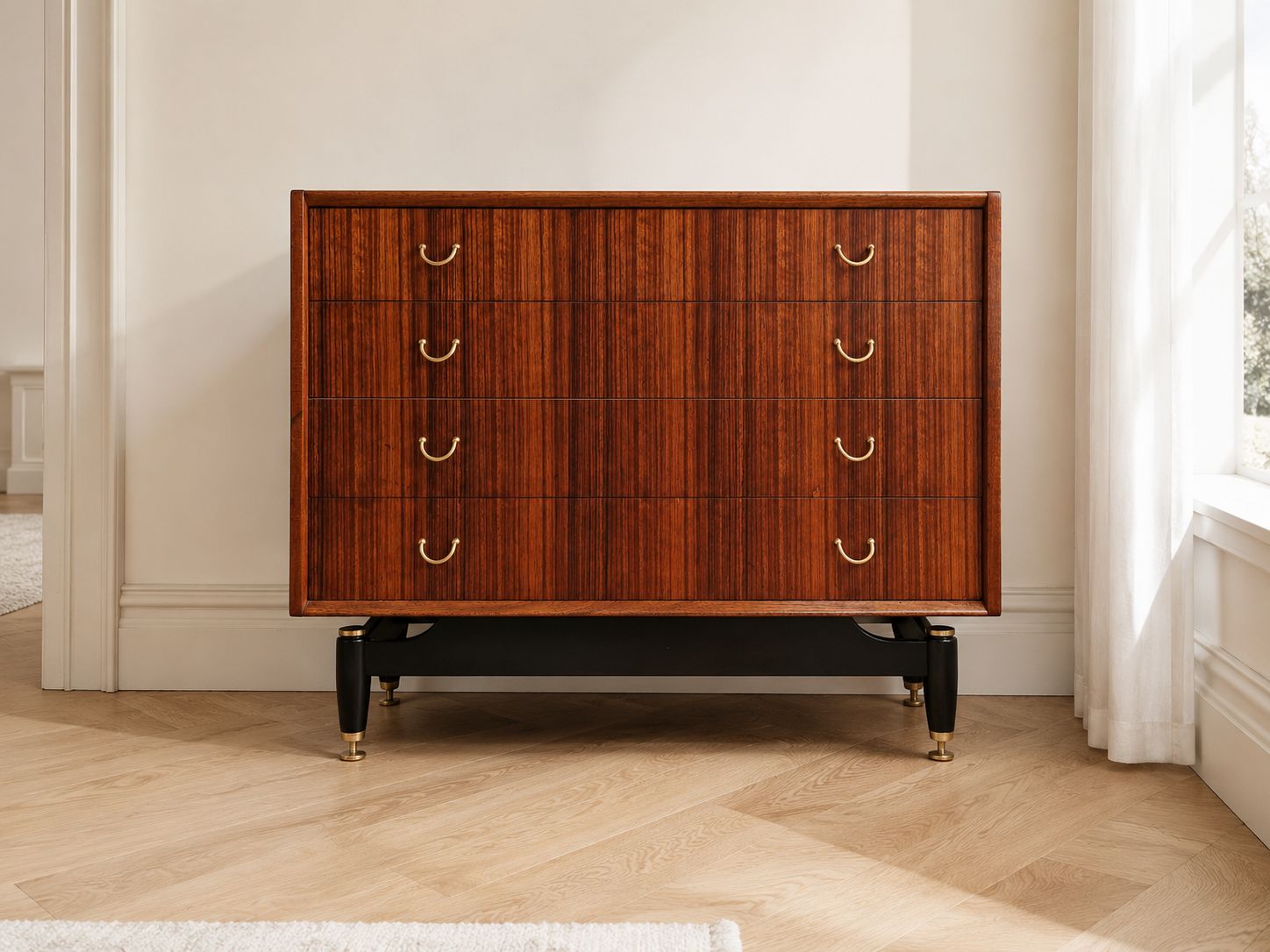 G Plan E Gomme Tola Teak Chest Of Drawers Fully Restored Mid Century photo for sale
