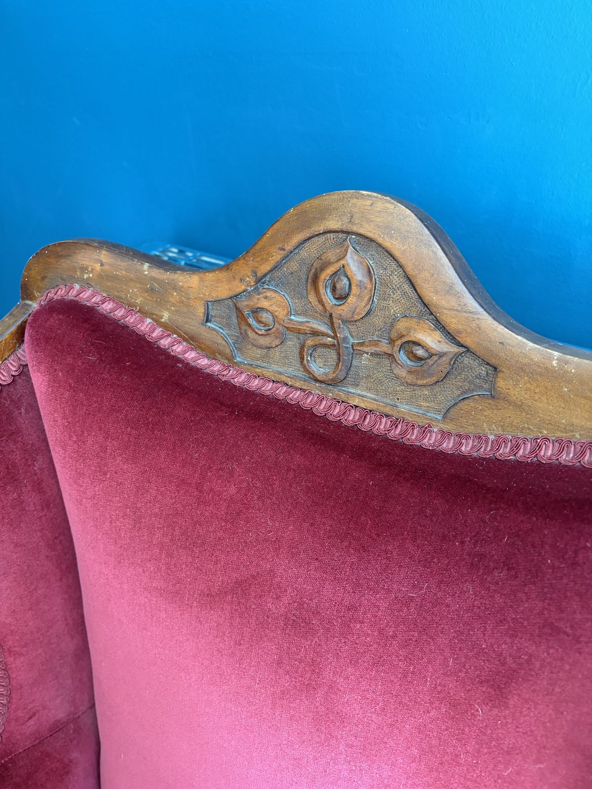 Vintage Red Armchair   Recovered And In Good Condition photo furniture
