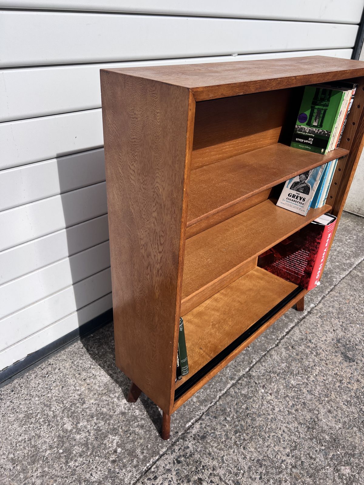 British Mid Century Oak Bookcase – C.1960s photo Furniture