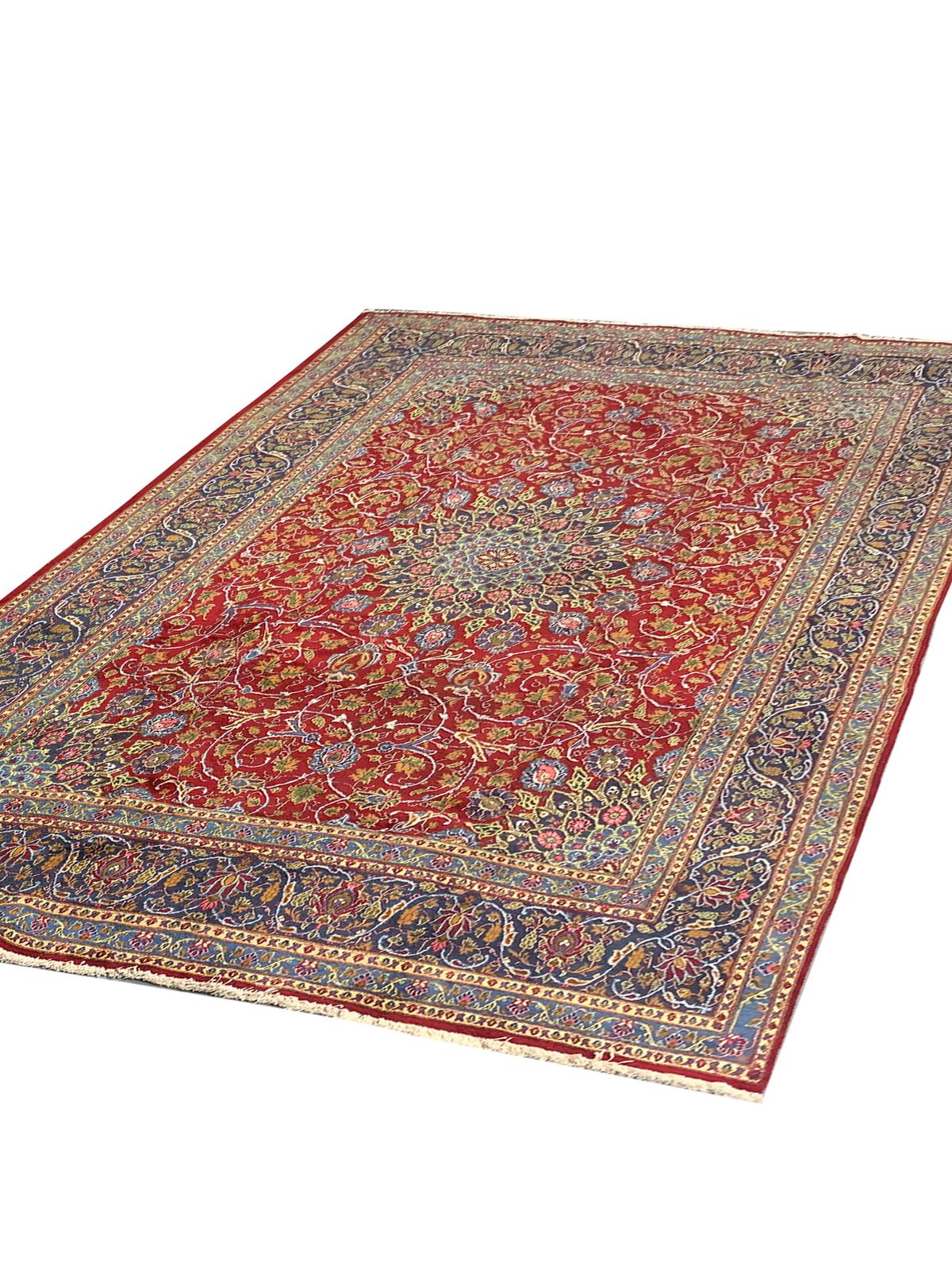 Traditional Handmade Vintage Red Wool Area Rug Large Oriental Carpet photo Textiles