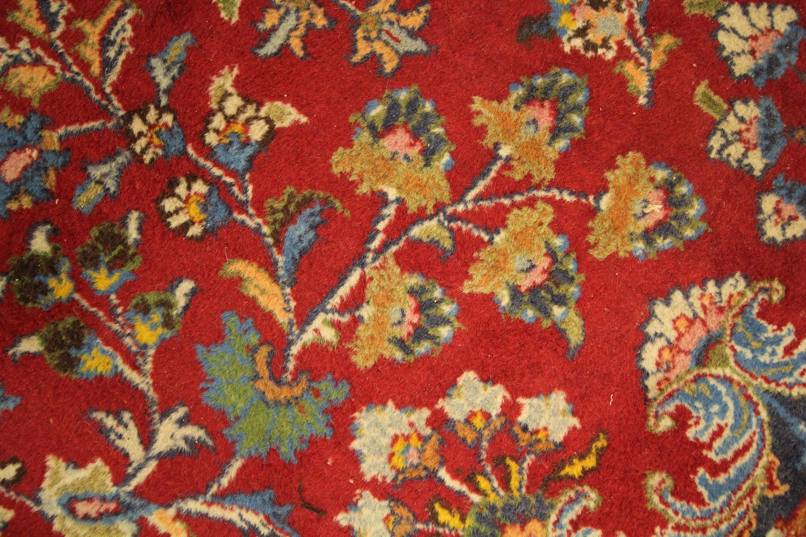 Large Carpet Red Medallion Rug Hanwoven Oriental Wool Living Room Rug photo 4594.0