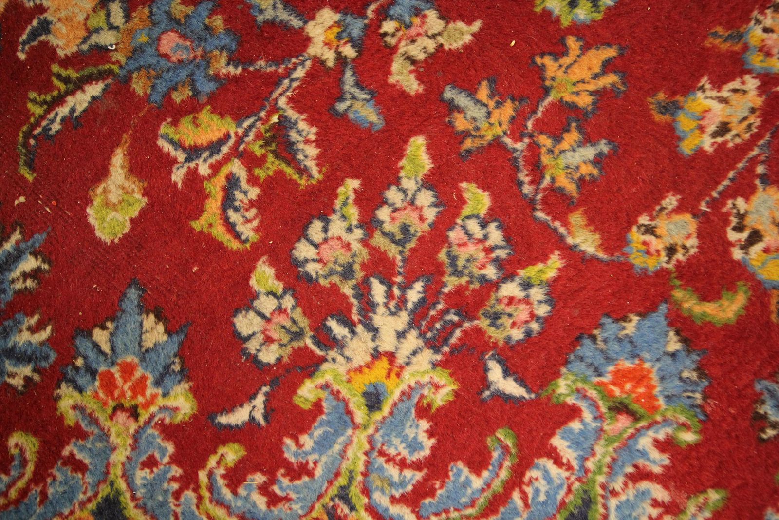 Groot Rood Medaillon Vloerkleed, Handgeweven Oosters Wollen Woonkamervloerkleed photo vinterior