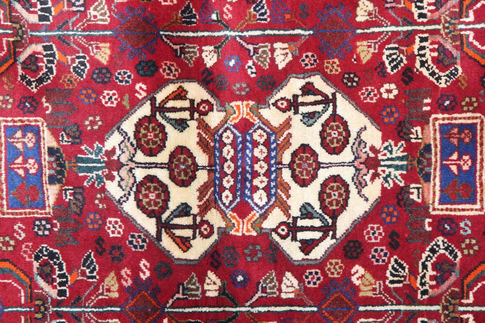 Rood Oosters, handgemaakt tapijt, geometrische woonkamervloerkleden photo for sale