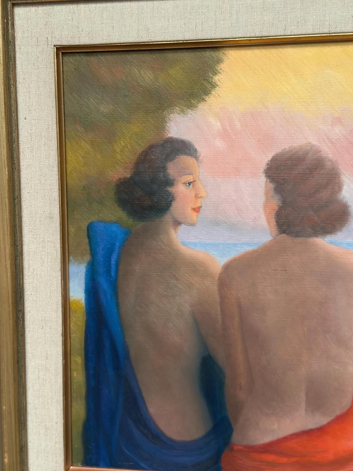 Three Women By N. Leon (1947), Early 20th Century photo Art