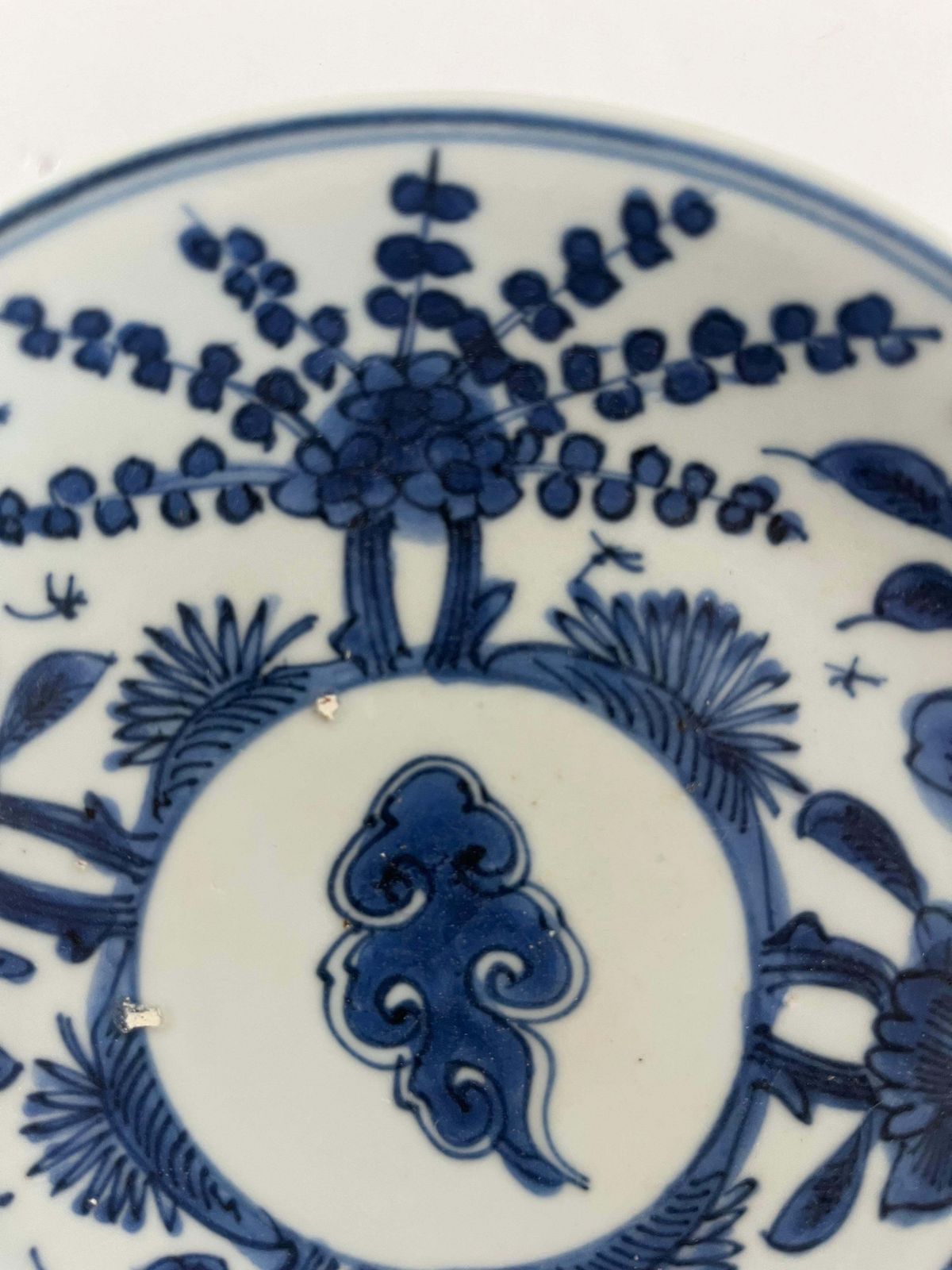 Antiek Chinees Ming-porselein, bord, blauw en wit, Wanli ca. 1600 photo 495.0