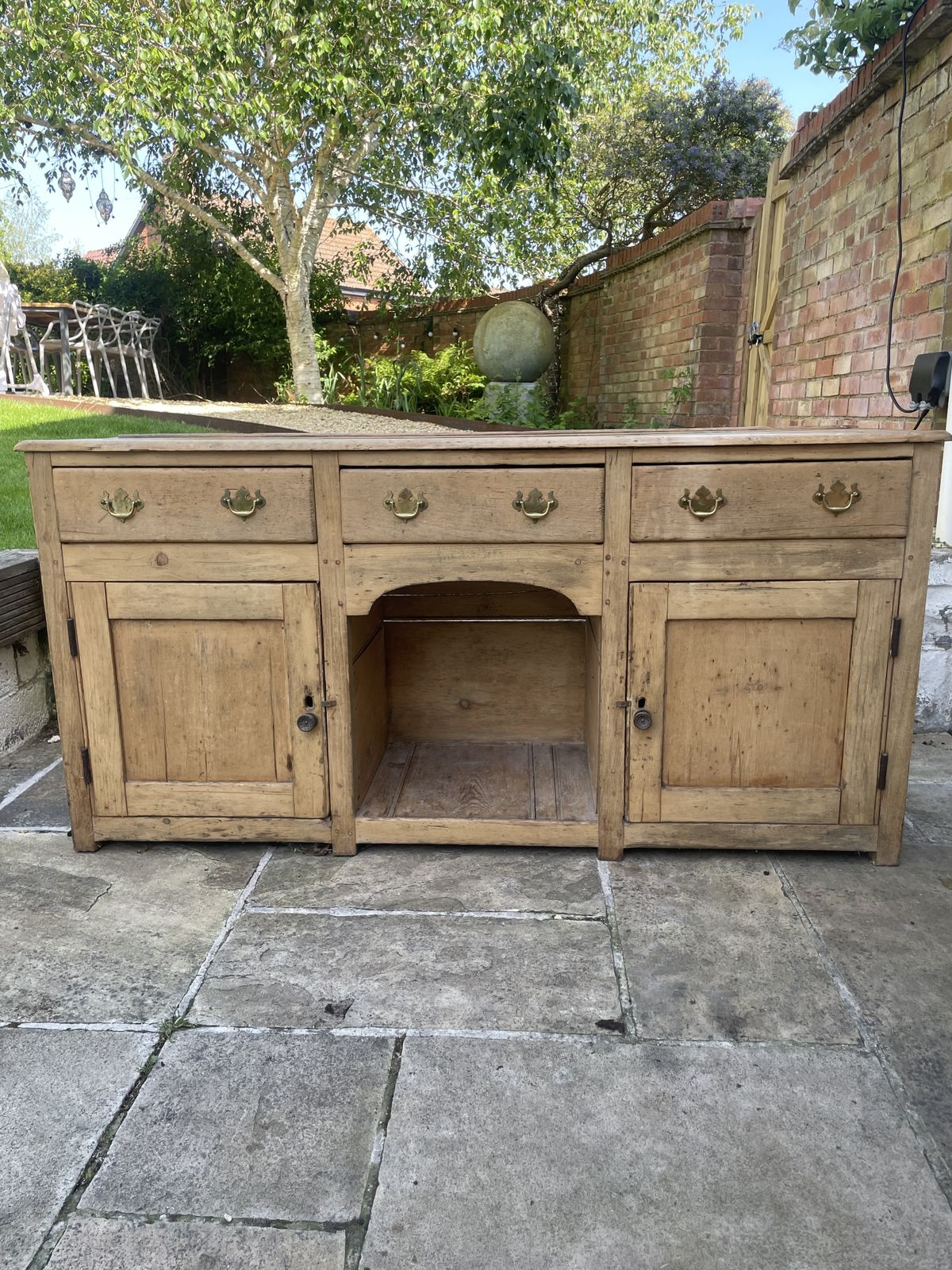 19th Century Stripped Pine French Dresser photo furniture
