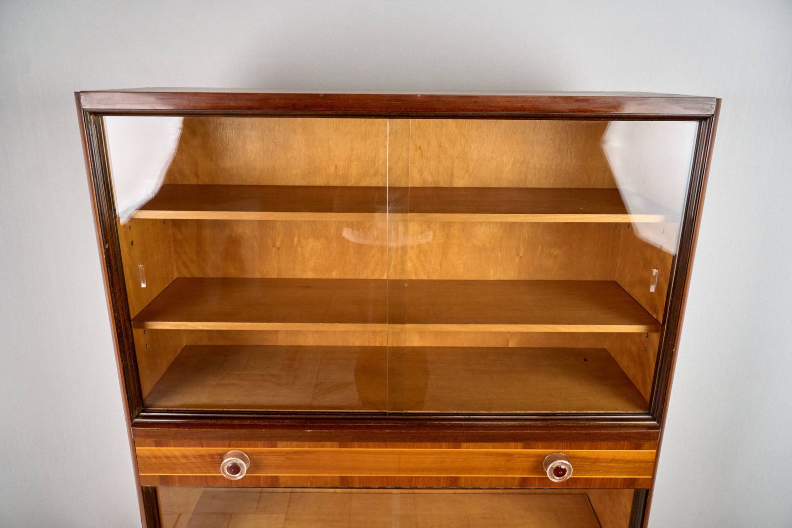 777.0 Art Deco Bookcase, Vitrine, český Nábytek, 1960, Czechoslovakia photo