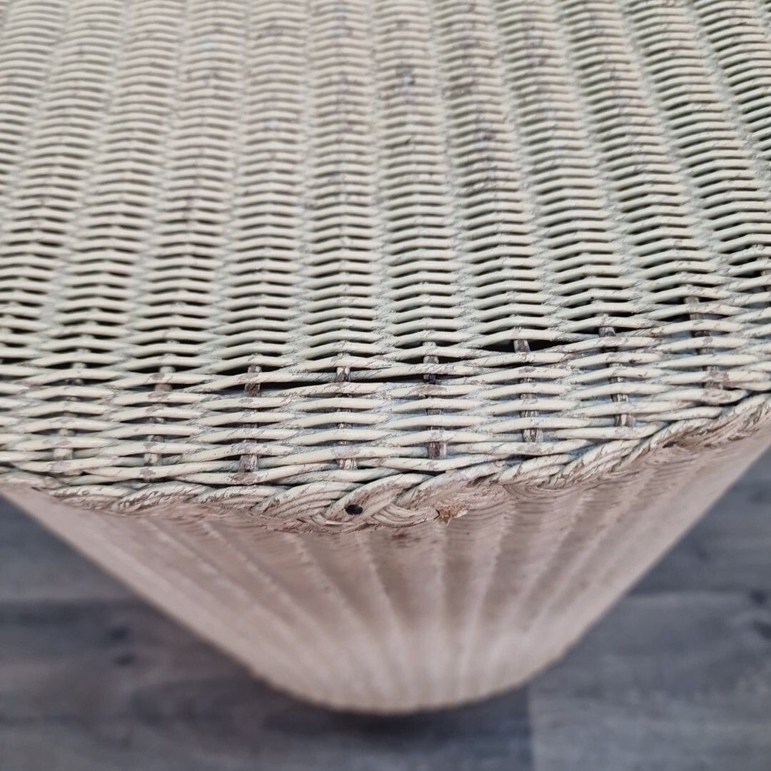 Retro Vintage Laundry Basket Lloyd Loom Lusty Rattan Wicker Air Ministry photo buy