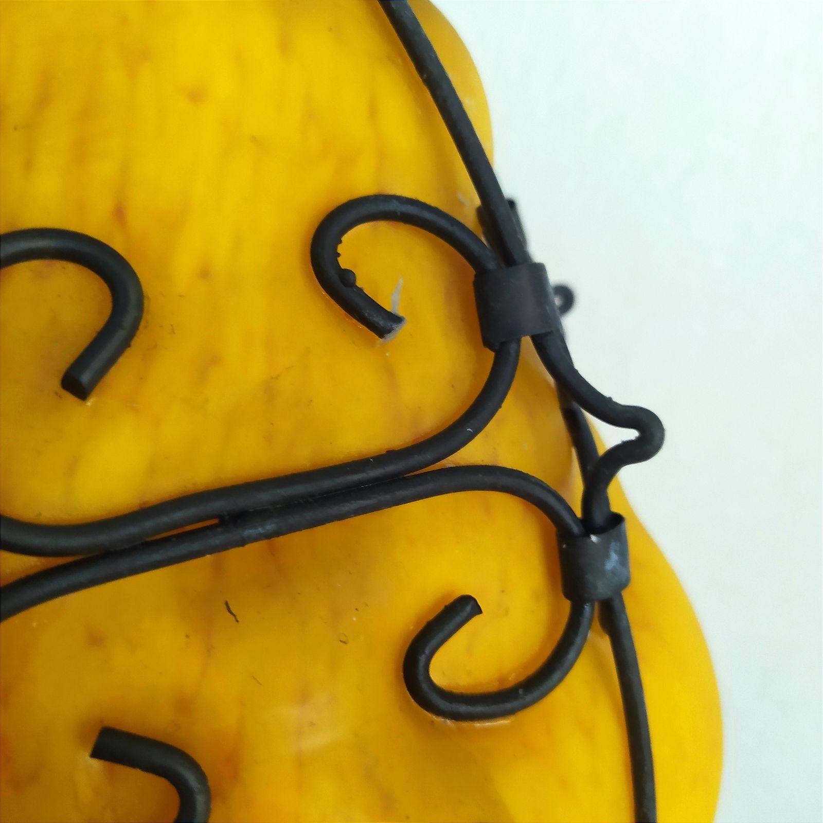 Ca. jaren 1960 Venetiaans Murano geblazen glas lamp met kooi. photo for sale
