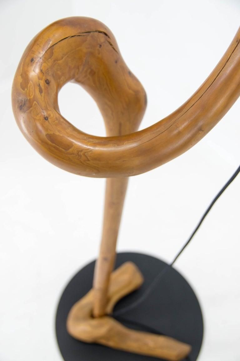 photo furniture 1960s Mid Century Modern Sculptural Wooden And Veneer Floor Lamp