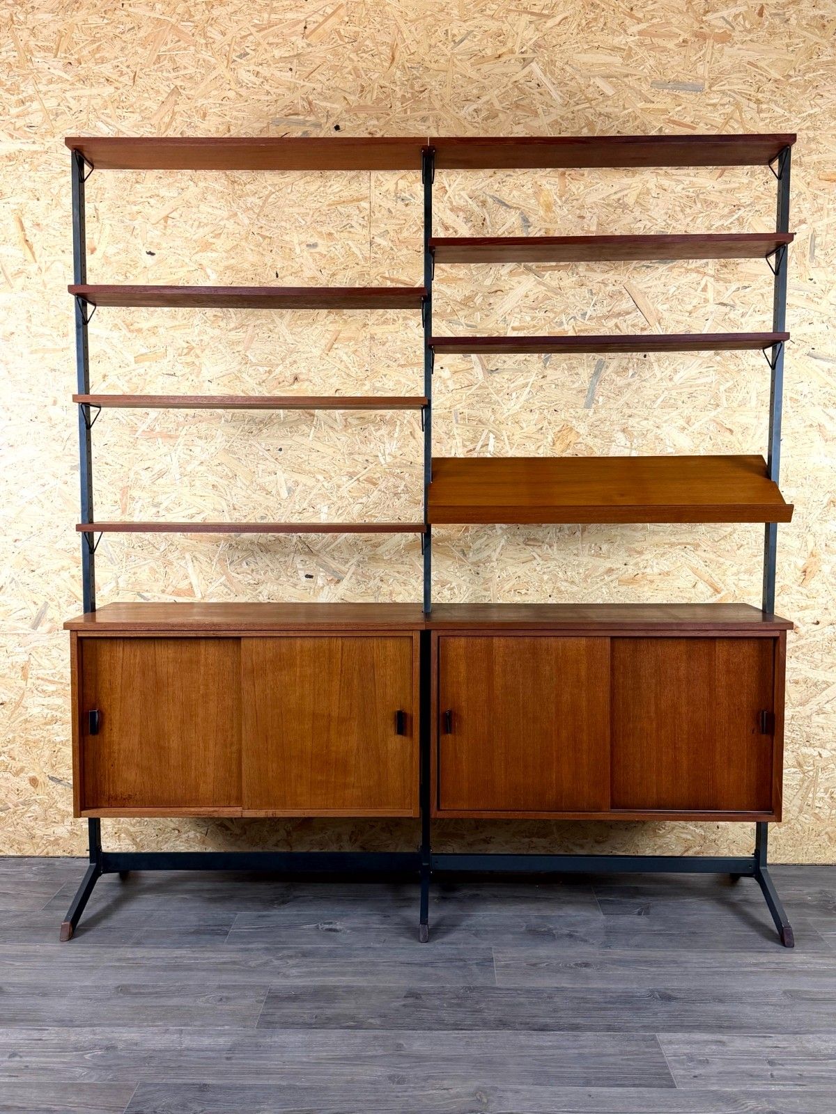 60s 70s Teak Shelving System Wall Unit By Olof Pira Sweden Mid Century photo furniture