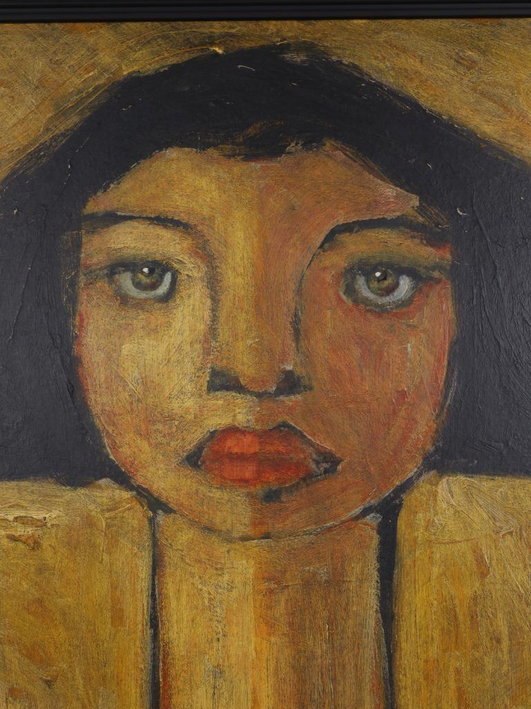 3500.0 Harry Charles Tim Neo Expressionist Painting ‘Proud’ From The 'Longhead' Series, 2026 photo